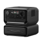 Preview: Front view of the ECOFLOW RIVER 3 Max power station with display and ports
