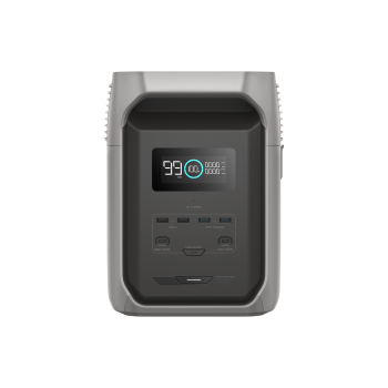 ECOFLOW Delta 3 1500 – Front view of the portable power station with display and ports