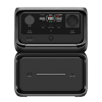 Front view of ECOFLOW RIVER 3 Max Plus - Portable Powerstation