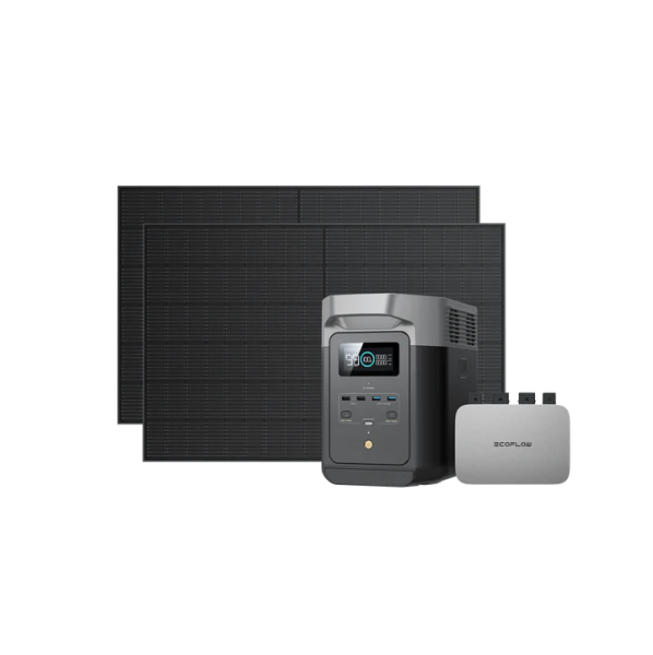 EcoFlow PowerStream Balkonkraftwerk mit 2 kWh Speicher 600W - DELTA Max 2000