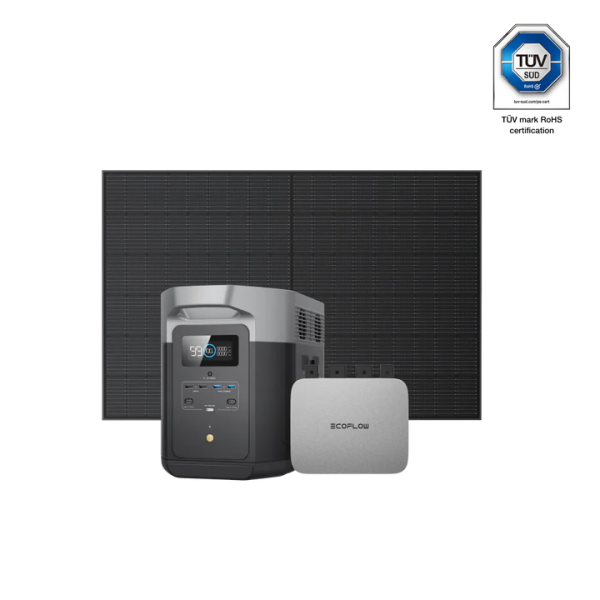 EcoFlow PowerStream Balkonkraftwerk mit 2 kWh Speicher 600W - DELTA Max 2000